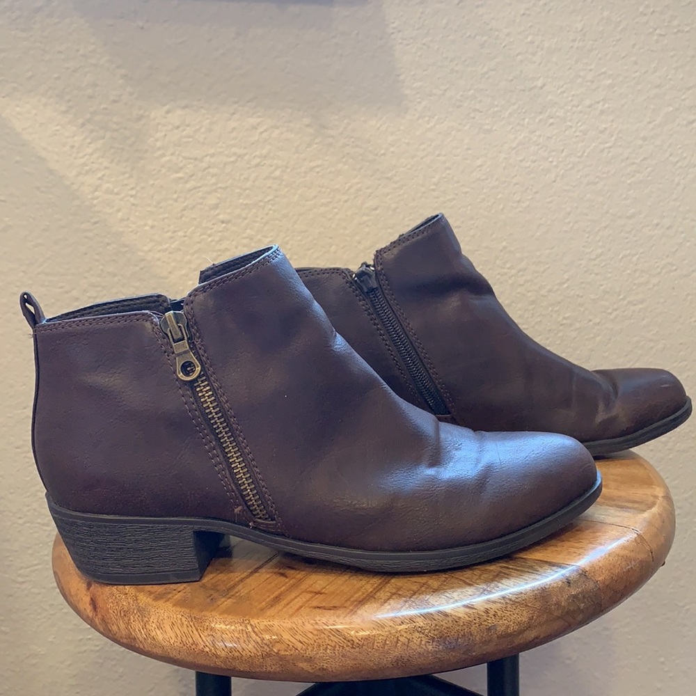 Dark brown ankle boots